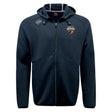 The Omaha Beavers RFC Tempo Vapodri Full-Zip Hoodie by EMB Canterbury features a left chest logo and right shoulder Canterbury mark. This black, moisture-wicking hoodie keeps you comfortable and stylish.