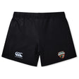 The EMB Canterbury Omaha Beavers RFC Women's Yokohama Short features the iconic Canterbury logo and Beavers badge, ideal for women's rugby and shown against a white background.