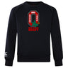The Ohio State University Alumni Club Crew Sweatshirt by WRS Canterbury features a large red "O" logo, “OSU Rugby 1966”, buckeye leaf and nut, “Ohio State Rugby” text, and embroidered CCC logo. Ultra soft—perfect for fans!.