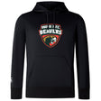 The Omaha Beavers RFC Club Lightweight Hoodie by WRS Canterbury is a black, lightweight hoodie with a kangaroo pocket and Omaha F.C. Beavers logo and beaver graphic on the chest—perfect for Canterbury Club fans.