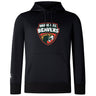 The Omaha Beavers RFC Club Lightweight Hoodie by WRS Canterbury is a black, lightweight hoodie with a kangaroo pocket and Omaha F.C. Beavers logo and beaver graphic on the chest—perfect for Canterbury Club fans.