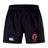 The EMB Canterbury Ohio State University Alumni Advantage Short 2.0 features an Ohio State Rugby logo and a white Canterbury logo—ideal sustainable sportswear for fans.