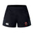 The Ohio State University Alumni Women's Advantage Short 2.0 by EMB Canterbury features a white Canterbury logo on the left leg and an embroidered alumni crest on the right. Made from recycled sportswear for superior comfort.