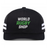Show your rugby pride with the WRS Low Profile Stripe Trucker Cap - Limited Edition by Augusta Sportswear, featuring white side stripes and bold "WORLD RUGBY SHOP" in green and white on the front.