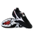 A pair of Mizuno Morelia II Elite FG football boots in Black/White/Red—one flat showing the sole, the other upright.