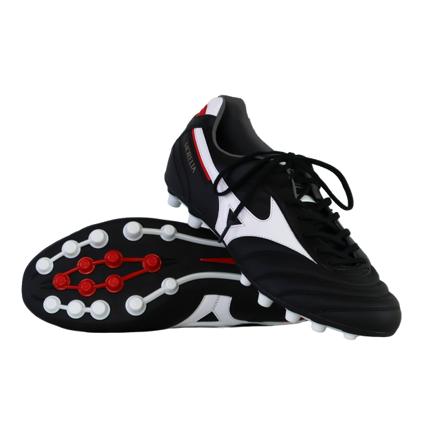 Mizuno Morelia II Elite AG - Black/White/Red / World Rugby Shop