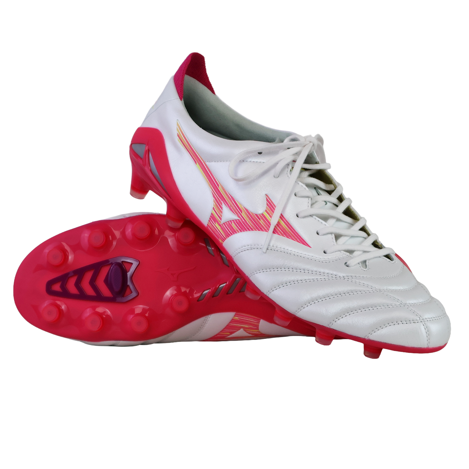 Mizuno Morelia Neo IV FG - White/Pink Tetra/Fuchsia Purple / World Mizuno Morelia Neo IV FG - White/Pink Tetra/Fuchsia Purple / World