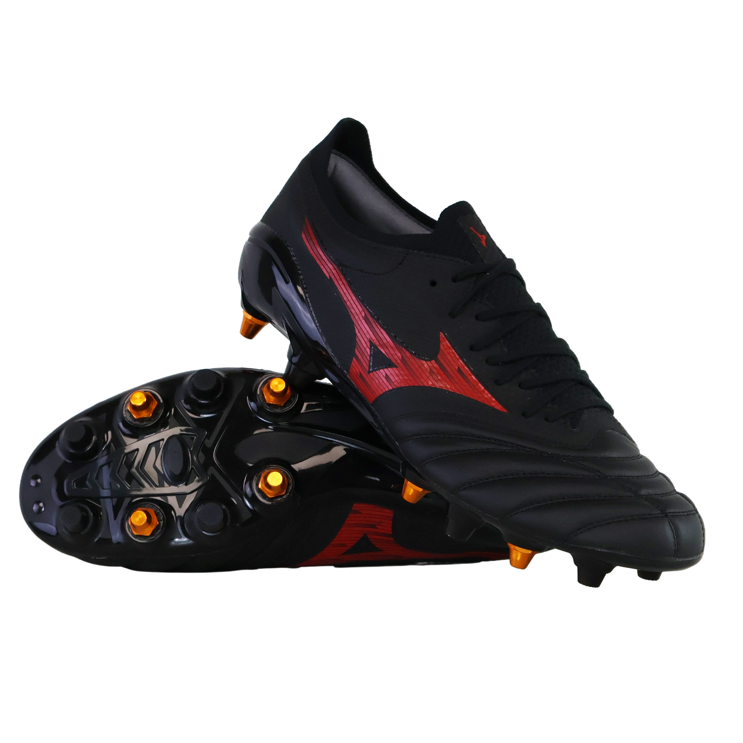 Mizuno Neo IV Beta Elite Mixed Stud - Black/MORELIA 40th Red/Black Mizuno Neo IV Beta Elite Mixed Stud - Black/MORELIA 40th Red/Black
