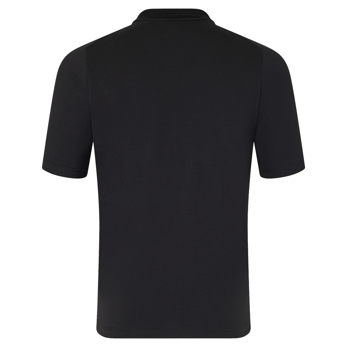 Back view of the Castore England 26/27 Off-Pitch Polo, short-sleeve style, shown in black against a white background.