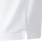 Close-up of the hem on the England 26/27 Classic Home Jersey by Castore, featuring a small side slit and smooth, clean stitching reminiscent of traditional rugby shirts.
