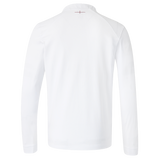 Back view of the England 26/27 Classic Long Sleeve Home Jersey by Castore, inspired by the England rugby jersey, featuring a small red cross detail at the upper center near the collar.