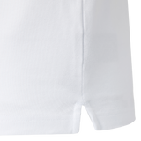 Close-up of a white fabric garment with a side seam and small hem slit—details featured on the Castore England 26/27 Classic Long Sleeve Home Jersey.