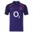 The England 26/27 Classic Alternate Jersey by Castore is a dark purple rugby top with short sleeves, a red rose crest, white "O2" sponsor logo, and Castore branding—ideal for England Rugby fans.