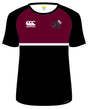 A Puget Sound Rugby CCC Black Performance Tee with the Custom CCC MUD logo on the right chest and a team logo on the left.