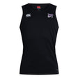 Experience the peak performance of the black Valley Panthers Rugby Club Dry Singlet by EMB Canterbury. With a stylized "CCC" on the right chest and rugby-themed logo on the left, this sleeveless sports tank top features advanced Vapodri Technology—ideal for any Canterbury enthusiast.
