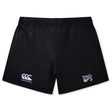 The Valley Panthers Rugby Women's Yokohama Short by EMB Canterbury is crafted with Vapodri fabric to keep you cool and dry. These black shorts feature the embroidered Canterbury logo on the left leg and another logo on the right.