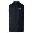 The Valley Panthers Rugby Elite Microlite Gilet by EMB Canterbury features black insulated baffles, a front zipper, and the "Wildcats Cheer" logo on the left chest.