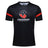 This Crusaders Super Rugby Supporters Tee 24 by Classic Sportswear features a black short-sleeve jersey with red accents, showcasing the "Crusaders" logo and the text "Ma Pango Ma Whero" on the front. Crafted from breathable fabric for ultimate comfort, it boasts a black base perfect for all fans.