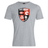 Gray cotton blend Rye High School Rugby Club Plain Tee by WRS Canterbury with a team logo print on the chest, perfect as casual wear.