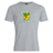 Gray Blackthorn RFC Club Plain Tee by WRS Canterbury featuring the blackhorn football rugby club logo with crossed rugby poles and a comfortable cotton blend green and yellow emblem.