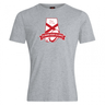 Gray cotton blend t-shirt with a red and white WRS Canterbury Alabama Rugby Alliance Club Plain Tee logo, featuring an "a" and "est 2024" text.