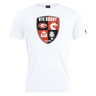 White cotton blend Rye High School Rugby Club Plain Tee by WRS Canterbury with a rugby-themed CCC Club logo on the front, perfect for casual wear.