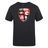Black cotton blend t-shirt with Rye High School Rugby Club logo print by WRS Canterbury.