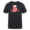 Black cotton blend Alabama Rugby Alliance Club Plain Tee by WRS Canterbury, featuring a red and white emblem and "est. 2024" text.