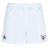 White Onslow Rugby Misfits Professional Polyester Rugby Shorts with an EMB Canterbury logo on the left and an ensians rufc misfits logo on the right leg.