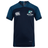 The NC Rugby Academy - Megalodons Vapodri Evader Jersey by EMB Canterbury features navy blue, short sleeves, crew neck, moisture-wicking fabric, and "Canterbury" plus "Megalodons Rugby Academy" logos on the chest.