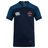 The SF CDME Rugby Vapodri Evader Jersey by EMB Canterbury features a navy blue design with dark blue sleeves, a white "Canterbury" logo on the right chest, and a red and white cross emblem on the left. The "Vapodri" text near the hem highlights its advanced moisture-wicking technology, ensuring optimal comfort on the field.