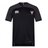 A black Superior Rugby Club Vapodri Evader Jersey by EMB Canterbury, featuring short sleeves and "Canterbury" plus "Salford Red Devils" logos on the chest. Made with moisture-wicking Vapodri tech, shown on a plain white background.