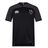 The Cypress Warriors Men's Rugby Vapodri Evader Jersey by EMB Canterbury is a black short-sleeve jersey with moisture-wicking technology, a white EMB Canterbury logo on the right chest, and a pirate-themed team crest on the left.