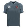 The Southern Pines Youth Rugby Vapodri Evader Jersey by EMB Canterbury features a v-neck, the iconic Canterbury logo on the right chest, and a "S P" shield crest on the left. Its VapoDri technology wicks moisture to keep you comfortable during any activity.