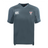 The EMB Canterbury Superior Rugby Club Vapodri Evader Jersey is a gray short-sleeve top with moisture-wicking tech, featuring the Canterbury logo on the right chest and Salford Red Devils crest on the left.
