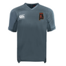 Grey Aging Alabama Rugby Players Vapodri Evader Jersey by Canterbury, featuring an Alabama state silhouette logo with a pirate graphic and the word “HARD.”.