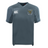 EMB Canterbury Hornets Rugby Club 1977 Vapodri Evader Jersey in gray, featuring short sleeves, advanced moisture-wicking fabric, the EMB Canterbury logo, and a Hornets Rugby Club crest on the chest.