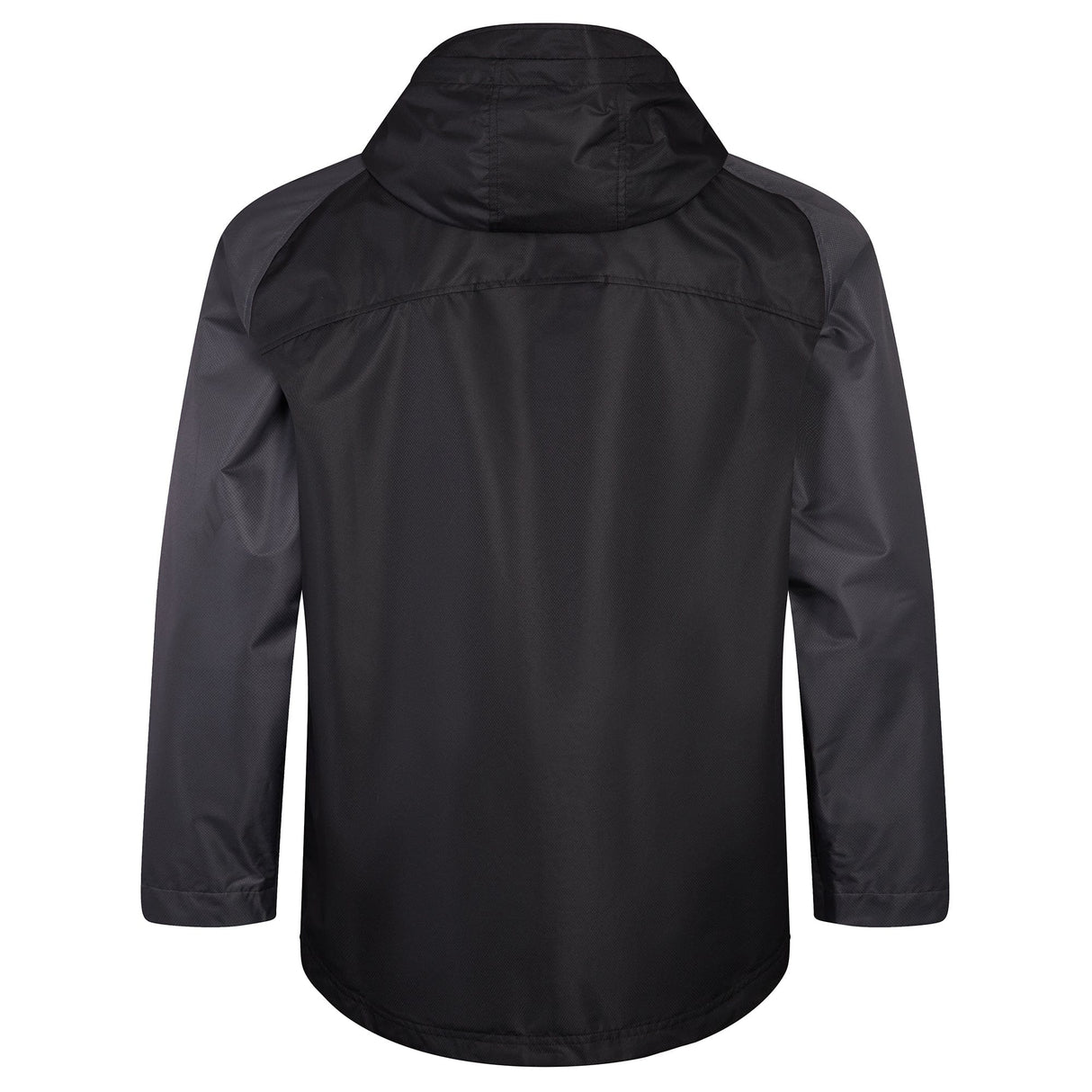 A Canterbury Pro II Vaposhield Full-Zip Water Resistant Jacket with a hood on it.