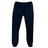 The Canterbury Team Tonal Taper Leg Cuffed Trackpant in dark blue features an elastic waistband and cuffs, offering a tapered fit. Designed for comfort and breathability, these pants are showcased against a white background.