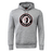 Introducing the Liberty Lake Warriors Club Hoodie by WRS Canterbury: a gray hoodie adorned with the "Liberty Warriors Rugby Club" logo and a stylized face design on the front. Crafted from soft sweatshirt fleece, this hoodie offers unbeatable comfort and coziness.