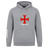 Show your club pride in the SF CDME Rugby Club Hoodie by WRS Canterbury, featuring a front kangaroo pocket, red cross emblem and "CDME RUGBY" text on the chest, plus a white logo on the left sleeve—delivering team spirit and comfort from Canterbury.