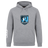 The Minneapolis Mayhem Rugby Club Hoodie by Canterbury from WRS Canterbury features a gray design with a front pocket, the Minneapolis Mayhem Rugby logo on the chest, and a white graphic on the left sleeve. This custom hoodie blends classic style and team spirit, making it ideal for showing your support both on and off the field.