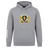 The Old Man Rivah Rugby Club Hoodie by WRS Canterbury features a gray custom design with a lion crest, "OLD MAN RIVALRY" and "BOUT OUR CHUBS" on the front, plus white curved stripes on the right sleeve for classic rugby style.