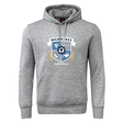 The Milwaukee Barbarians Rugby Club Hoodie by WRS Canterbury is a gray hooded sweatshirt with a front pocket and printed crest design featuring "Milwaukee Barbarians" and club symbols on the chest.
