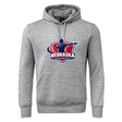 The Nebraska Rugby Referee Society Club Hoodie by Canterbury from WRS Canterbury features a front pocket and logo with a referee silhouette—perfect for rugby club style and comfort.