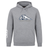 Grey University of New Hampshire Club Hoodie by Canterbury featuring a navy and white wildcat logo above “MEN’S RUGBY” text and a white logo on the sleeve.