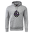 The Cypress Warriors Men's Rugby Club Hoodie by Canterbury from WRS Canterbury features a front pocket and a "Cypress Warriors Men's Rugby 2024" chest logo in black, purple, and white—a perfect choice for rugby fans.