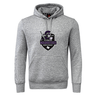 The Cypress Warriors Men's Rugby Club Hoodie by Canterbury from WRS Canterbury features a front pocket and a "Cypress Warriors Men's Rugby 2024" chest logo in black, purple, and white—a perfect choice for rugby fans.
