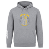The Spartan Youth Rugby Club Hoodie by Canterbury from WRS Canterbury features a Spartan helmet logo on the chest and a white sleeve design—ideal rugby wear for fans and players seeking style and comfort.