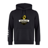 The Chicago Riot Club Hoodie by Canterbury from WRS Canterbury features a yellow and white club logo on the chest and a white sleeve stripe—perfect for any rugby hoodie collection.